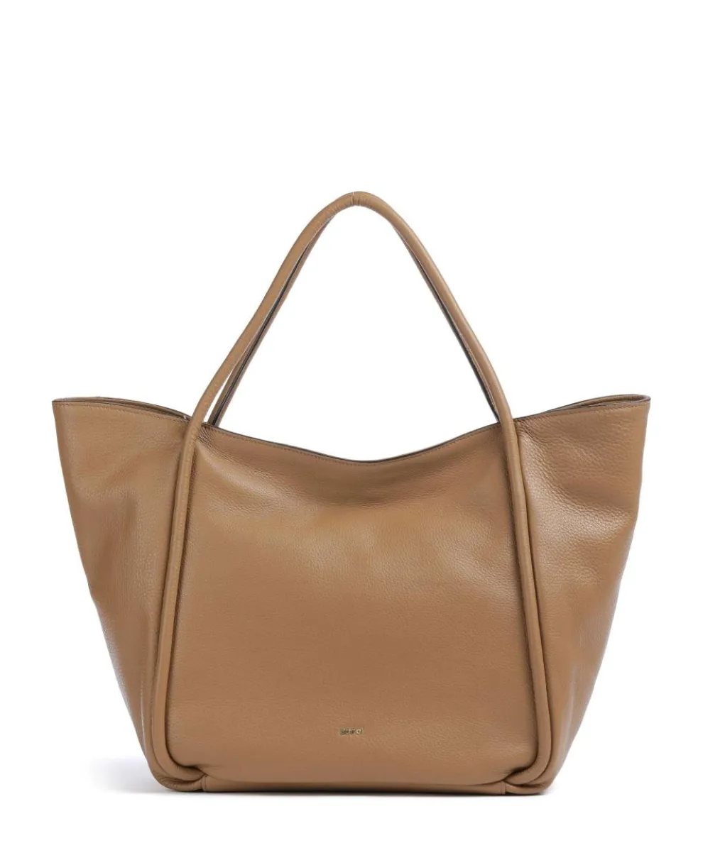 Dalia Willow Shopper genarbtes Leder cognac