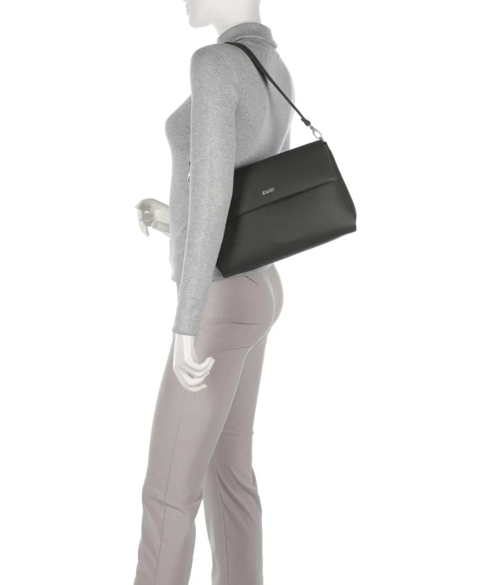 Yuna YU60 Schultertasche Lederimitat dunkelgrau