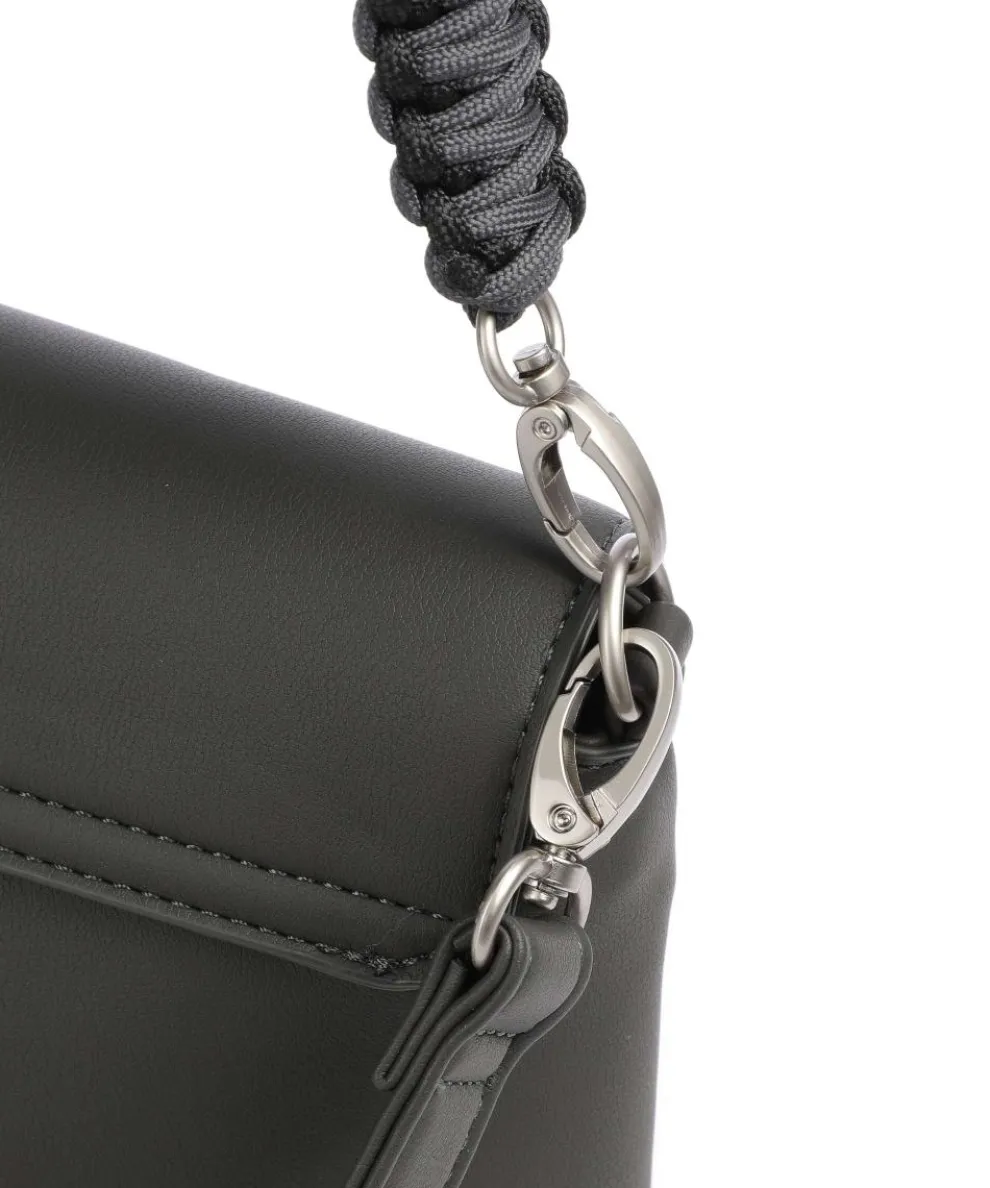 Yuna YU60 Schultertasche Lederimitat dunkelgrau