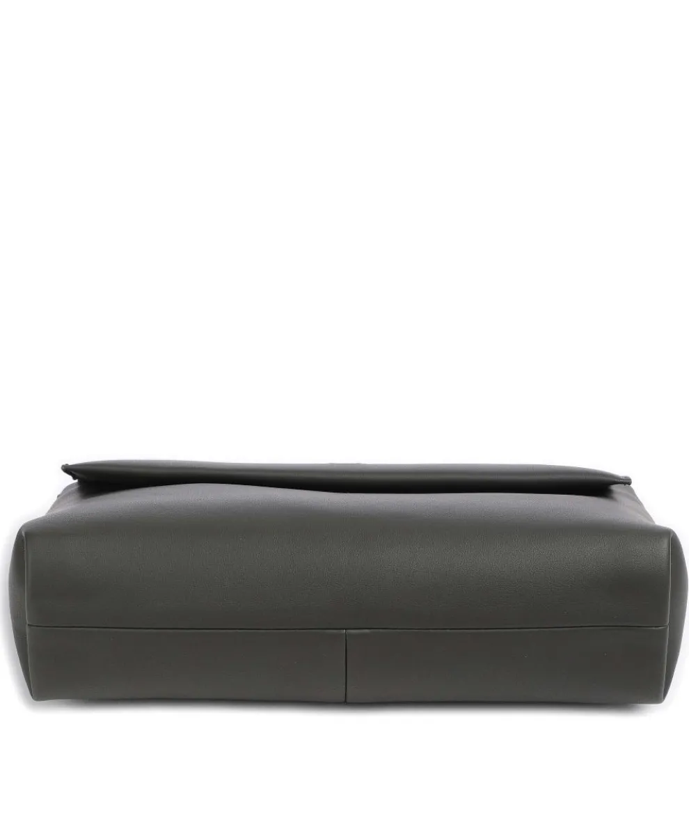 Yuna YU60 Schultertasche Lederimitat dunkelgrau