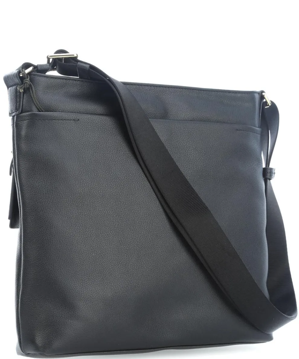 Capri Umhängetasche Leder schwarz