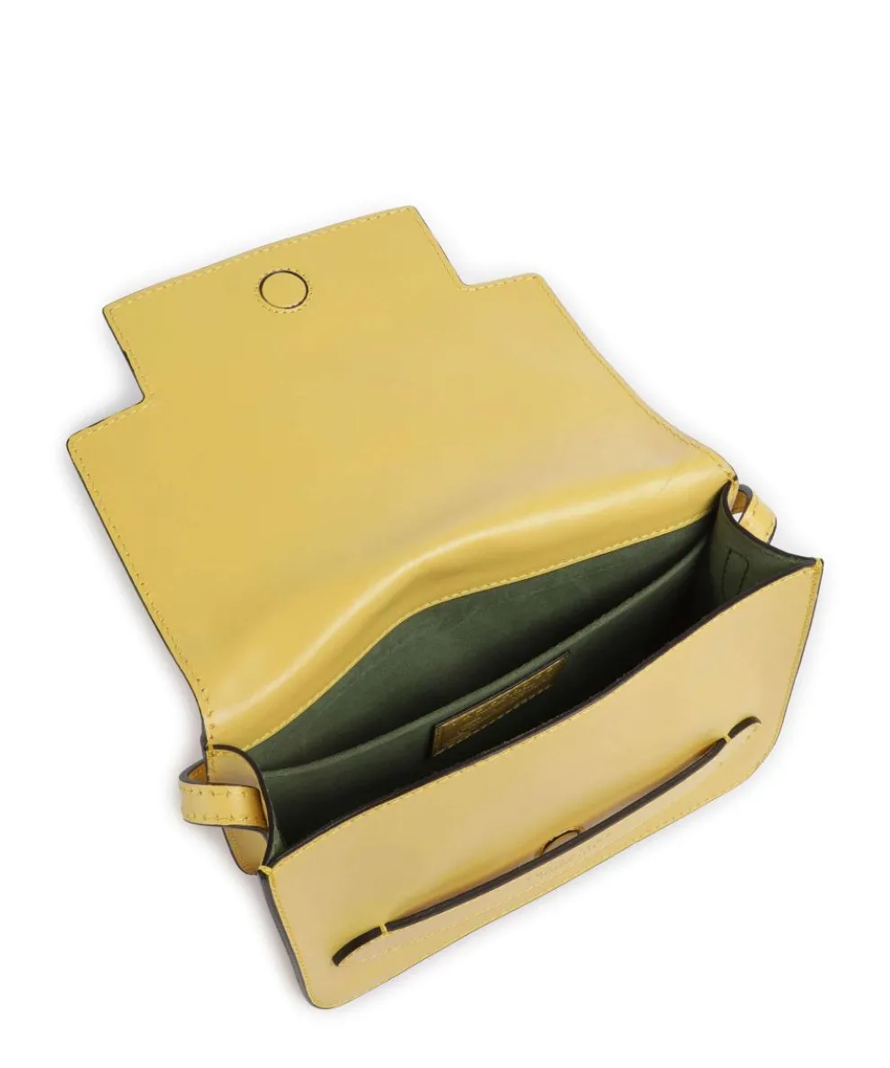 Lucrezia Umhängetasche genarbtes Rindsleder gelb