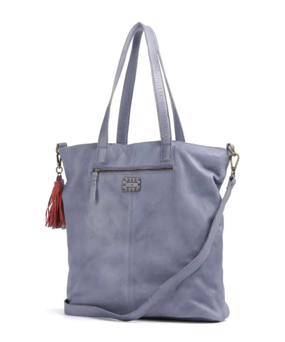 Herzweg 1 Shopper genarbtes Leder lavendel