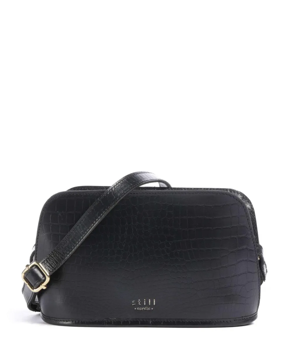 Lucy Umhängetasche Büffelleder schwarz