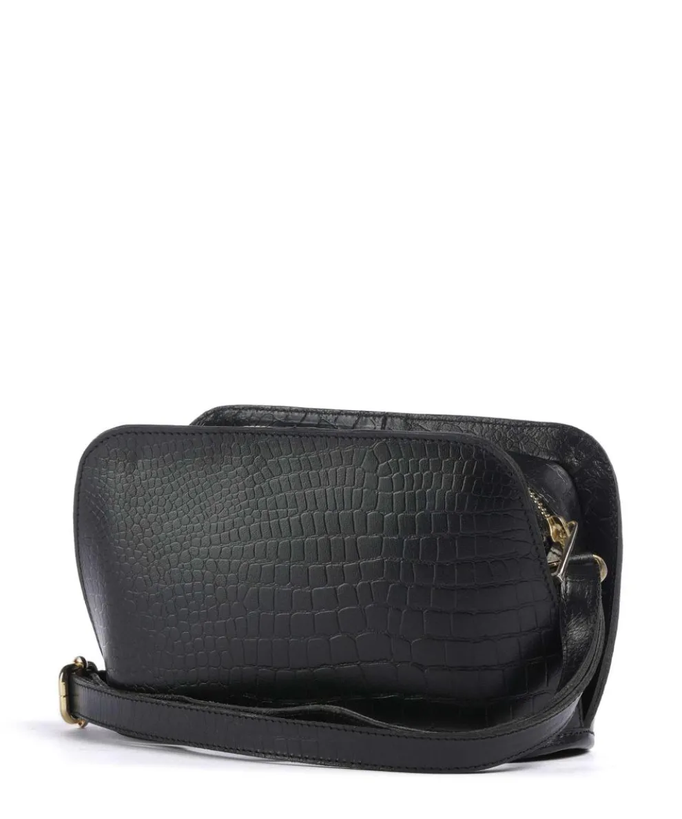 Lucy Umhängetasche Büffelleder schwarz