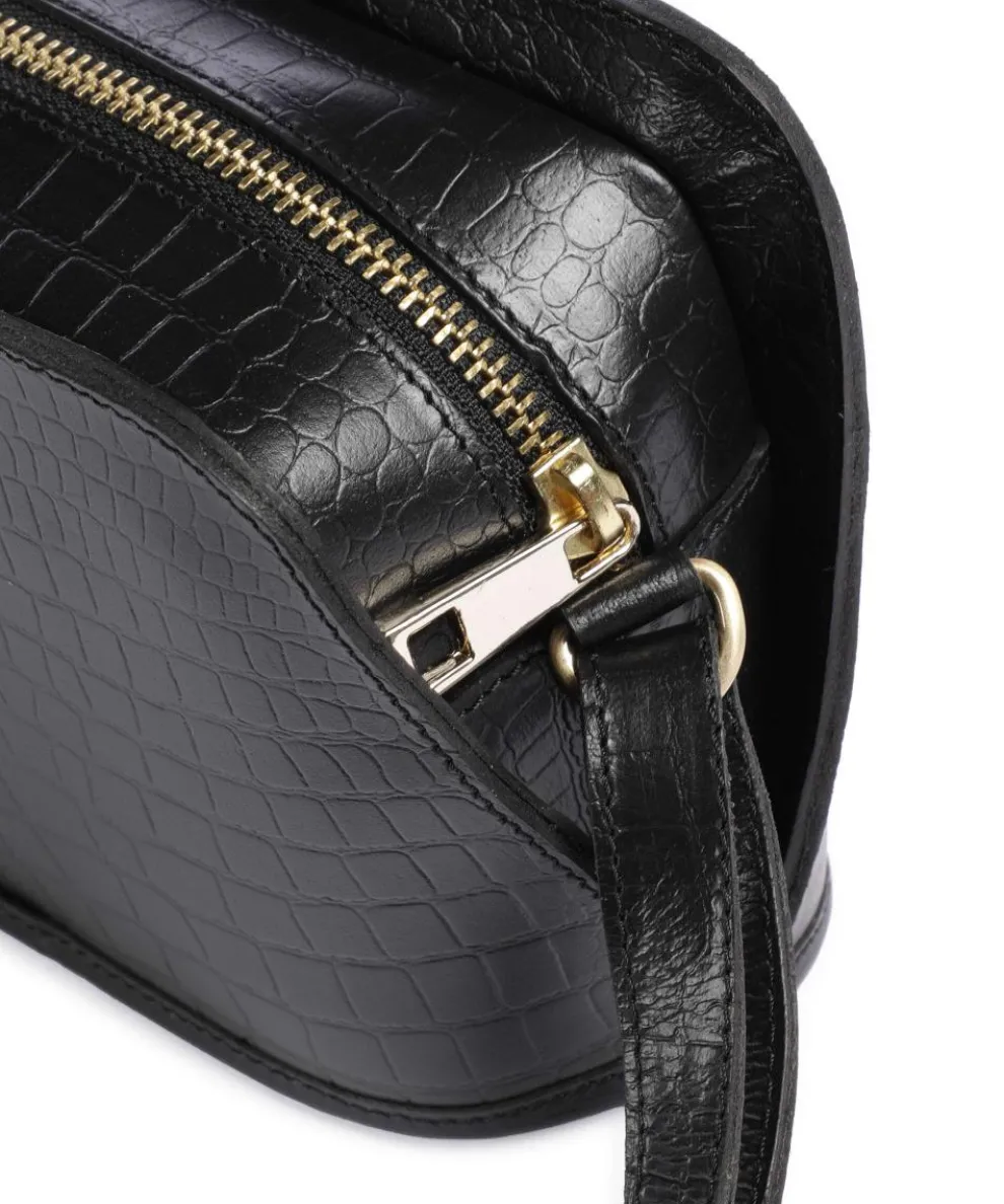 Lucy Umhängetasche Büffelleder schwarz