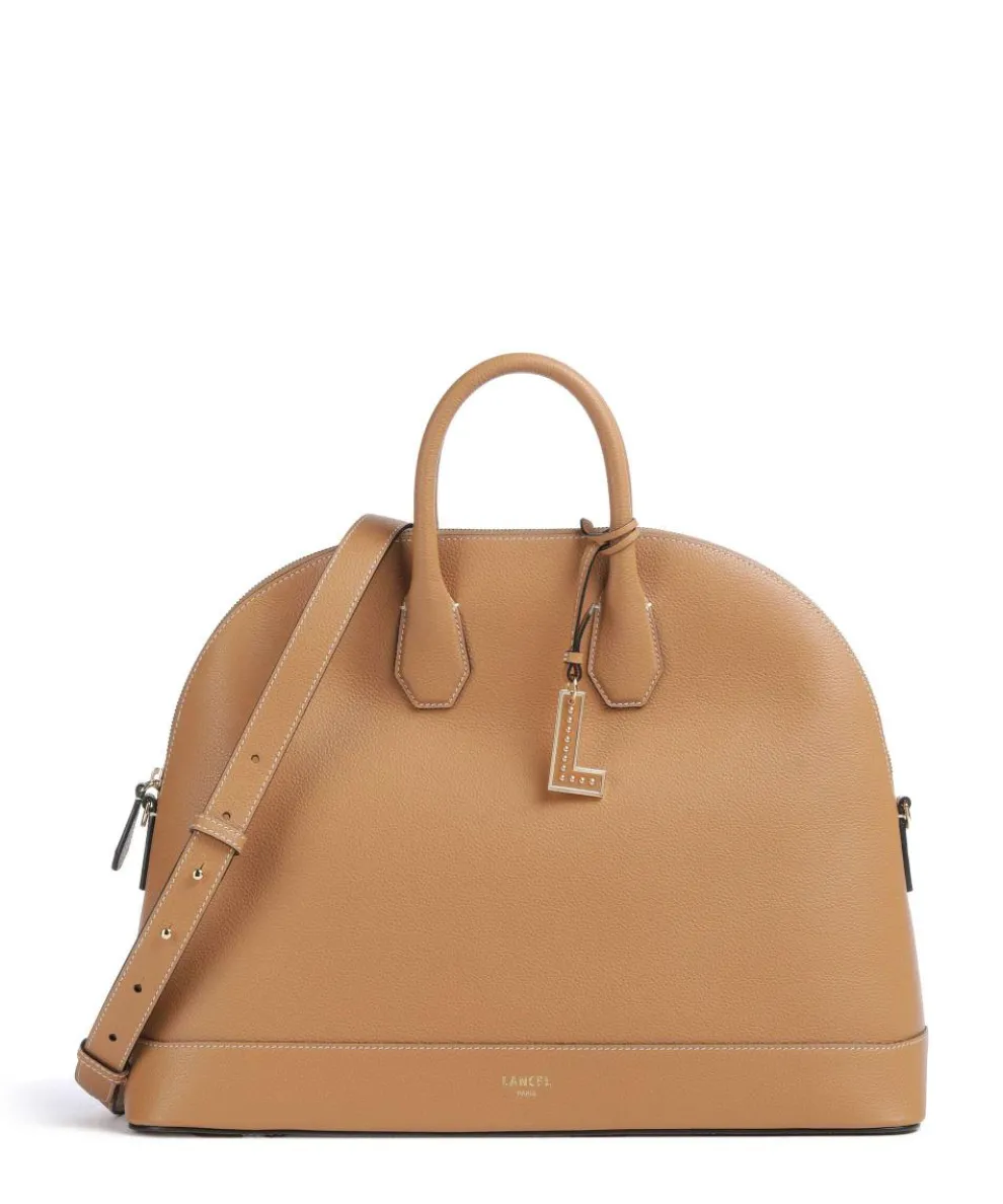 Belleville Bugatti L Handtasche genarbtes Rindsleder camel