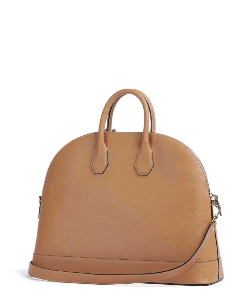 Belleville Bugatti L Handtasche genarbtes Rindsleder camel