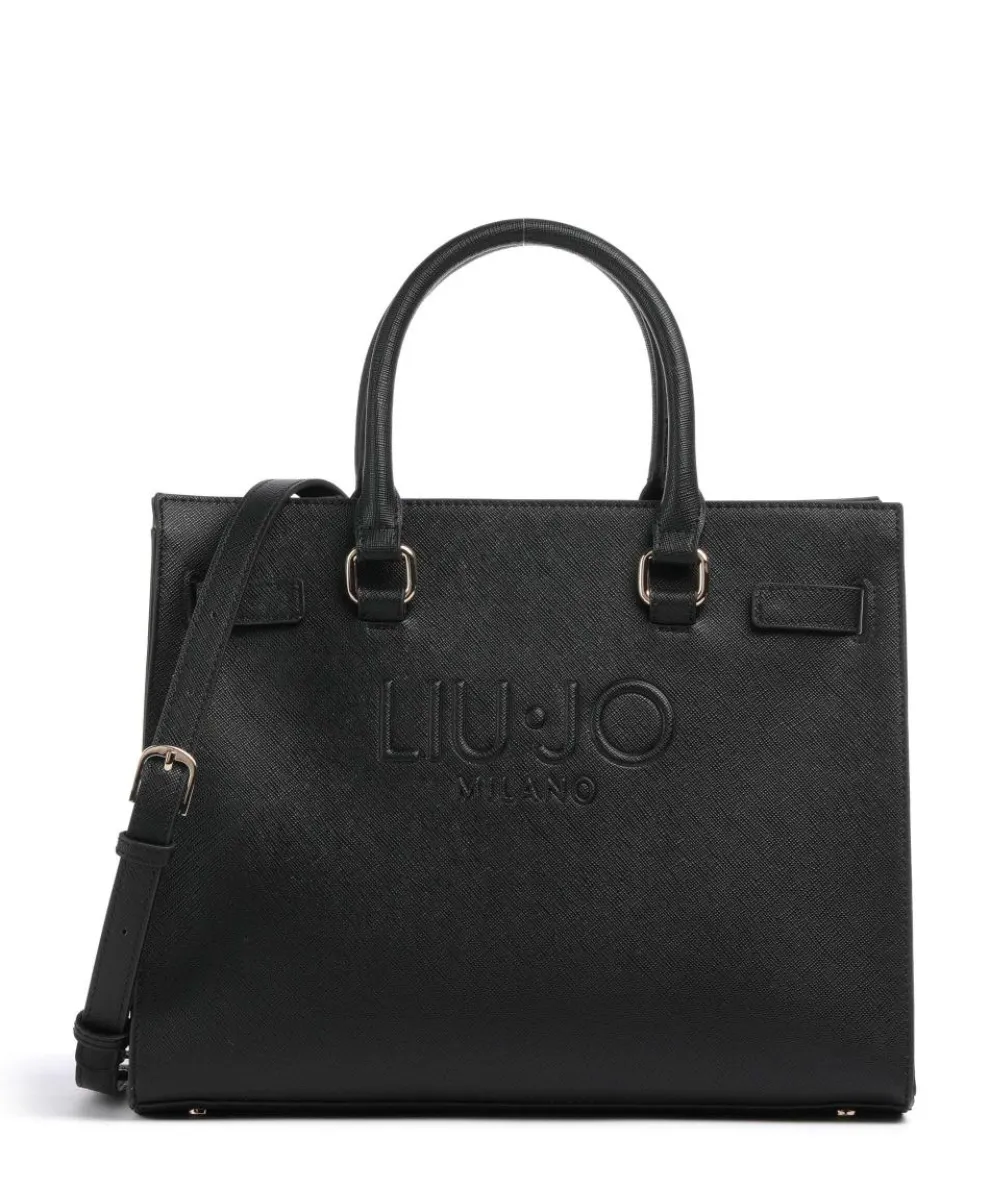 Halona Handtasche Lederimitat schwarz