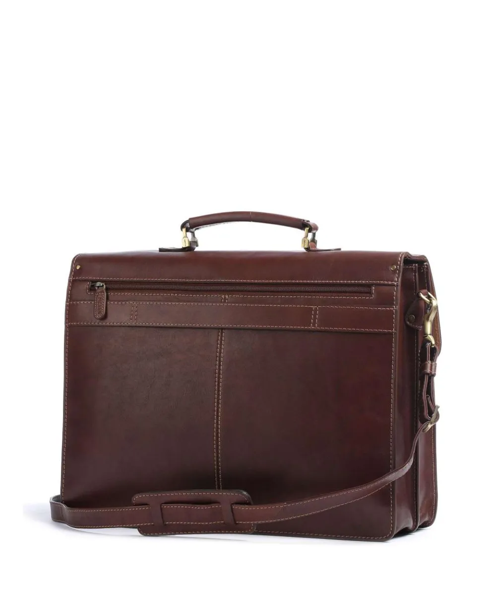 Toscana Aktentasche 15″ Leder braun