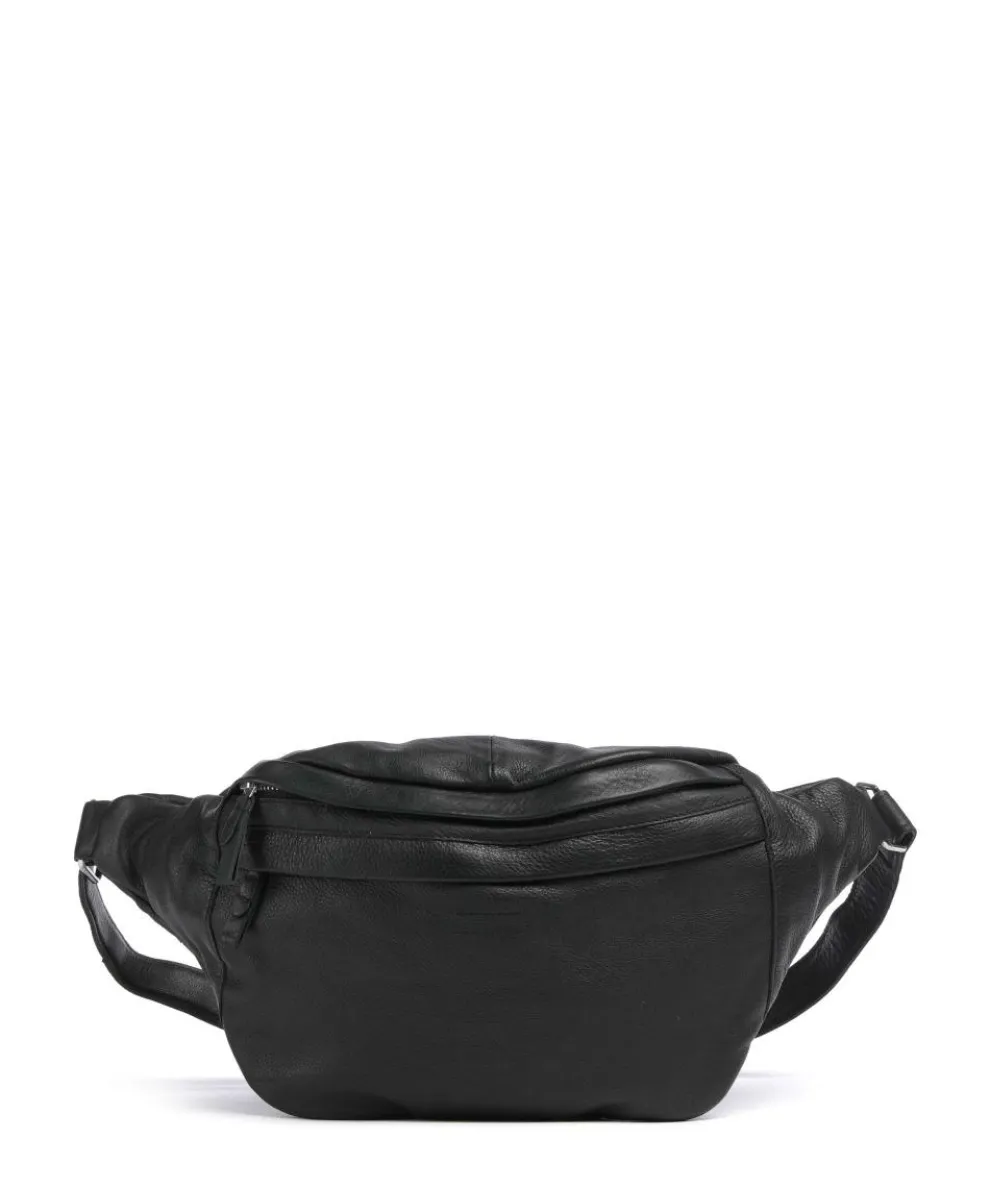 Basic Umhängetasche Büffelleder schwarz