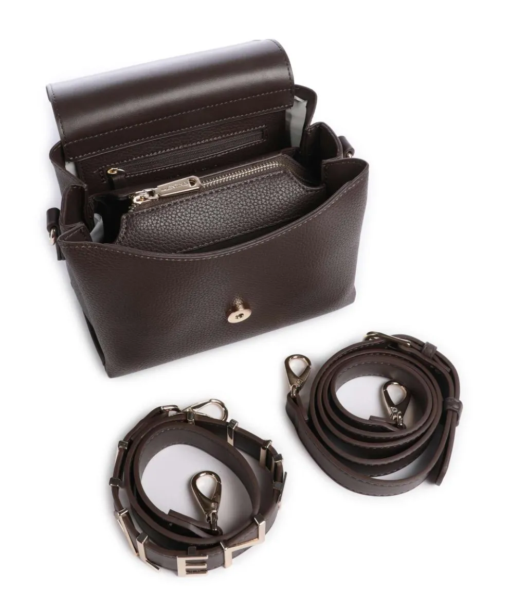 Alexia Umhängetasche Lederimitat dunkelbraun