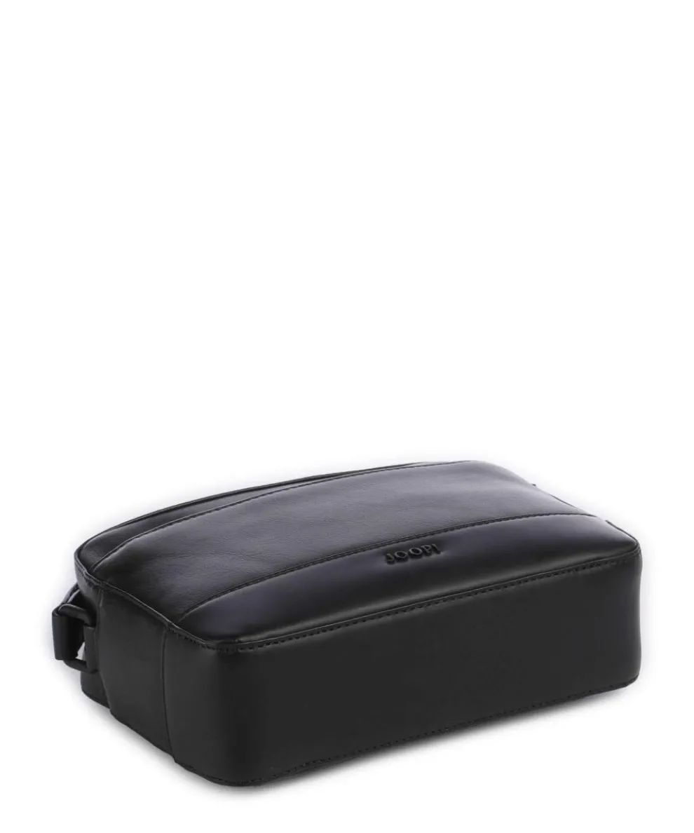 Manciano Pino Umhängetasche fein genarbtes Rindsleder schwarz