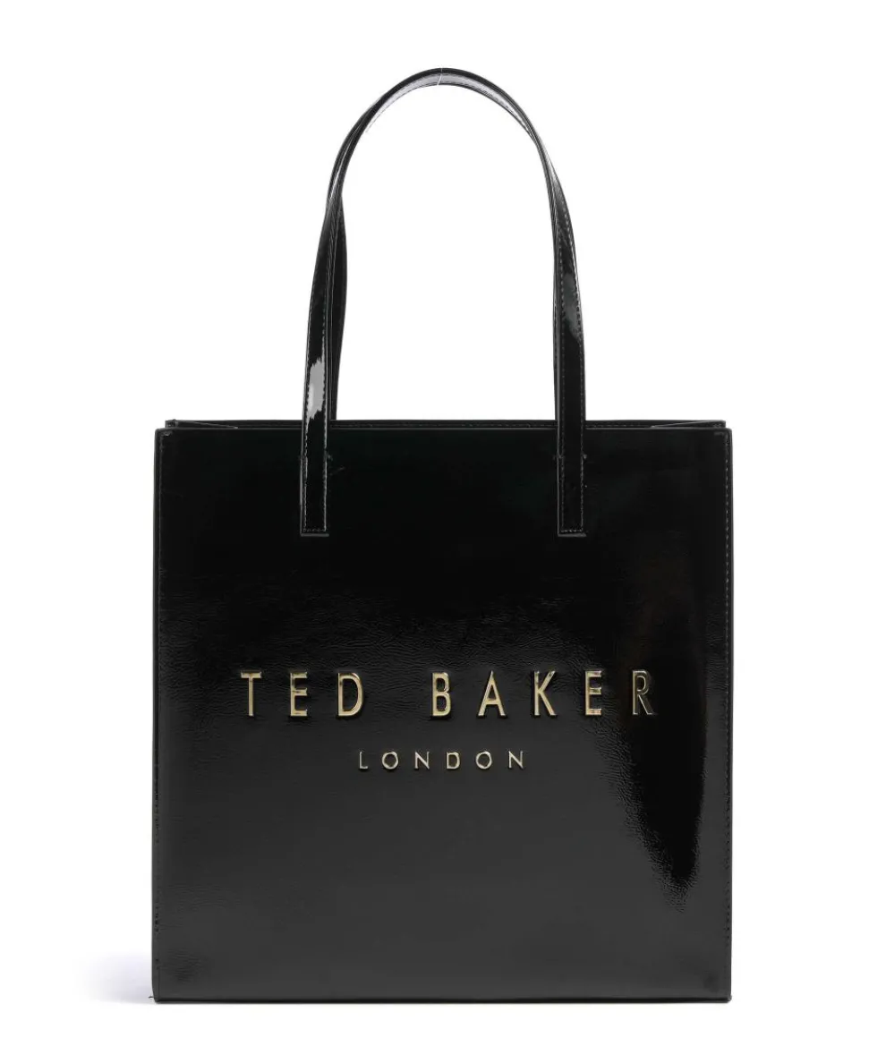 Crinkon Shopper Lederimitat schwarz