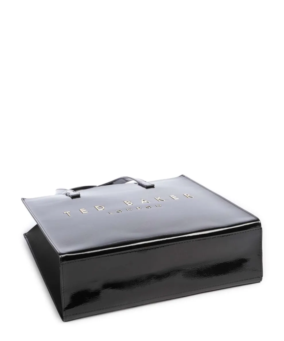 Crinkon Shopper Lederimitat schwarz