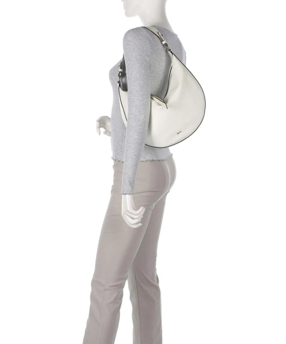Adria Lulu Beuteltasche genarbtes Rindsleder creme
