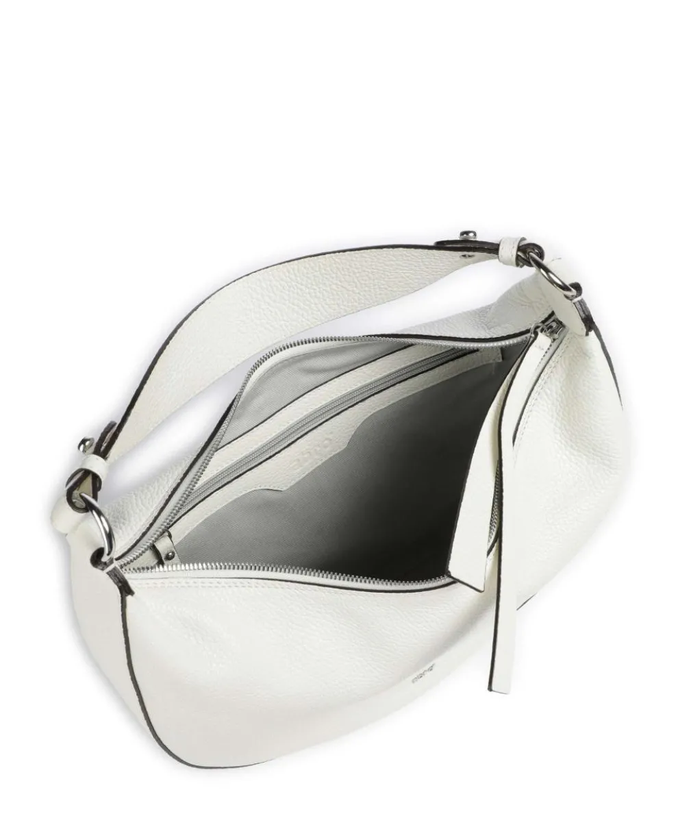 Adria Lulu Beuteltasche genarbtes Rindsleder creme