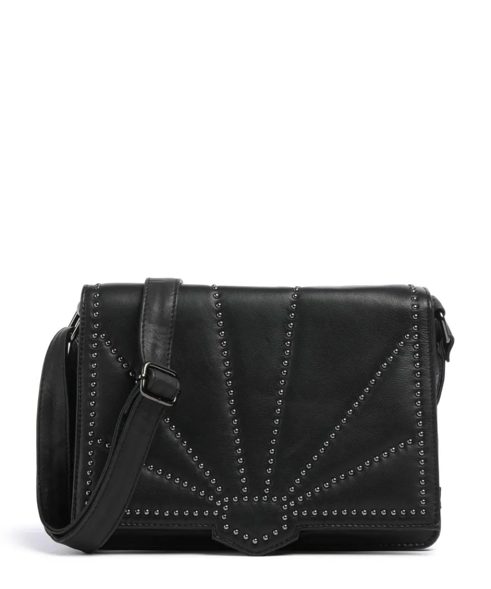 Night Stories Umhängetasche Rindsleder schwarz