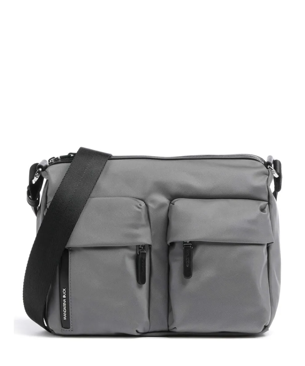 Hunter Schultertasche Nylon grau