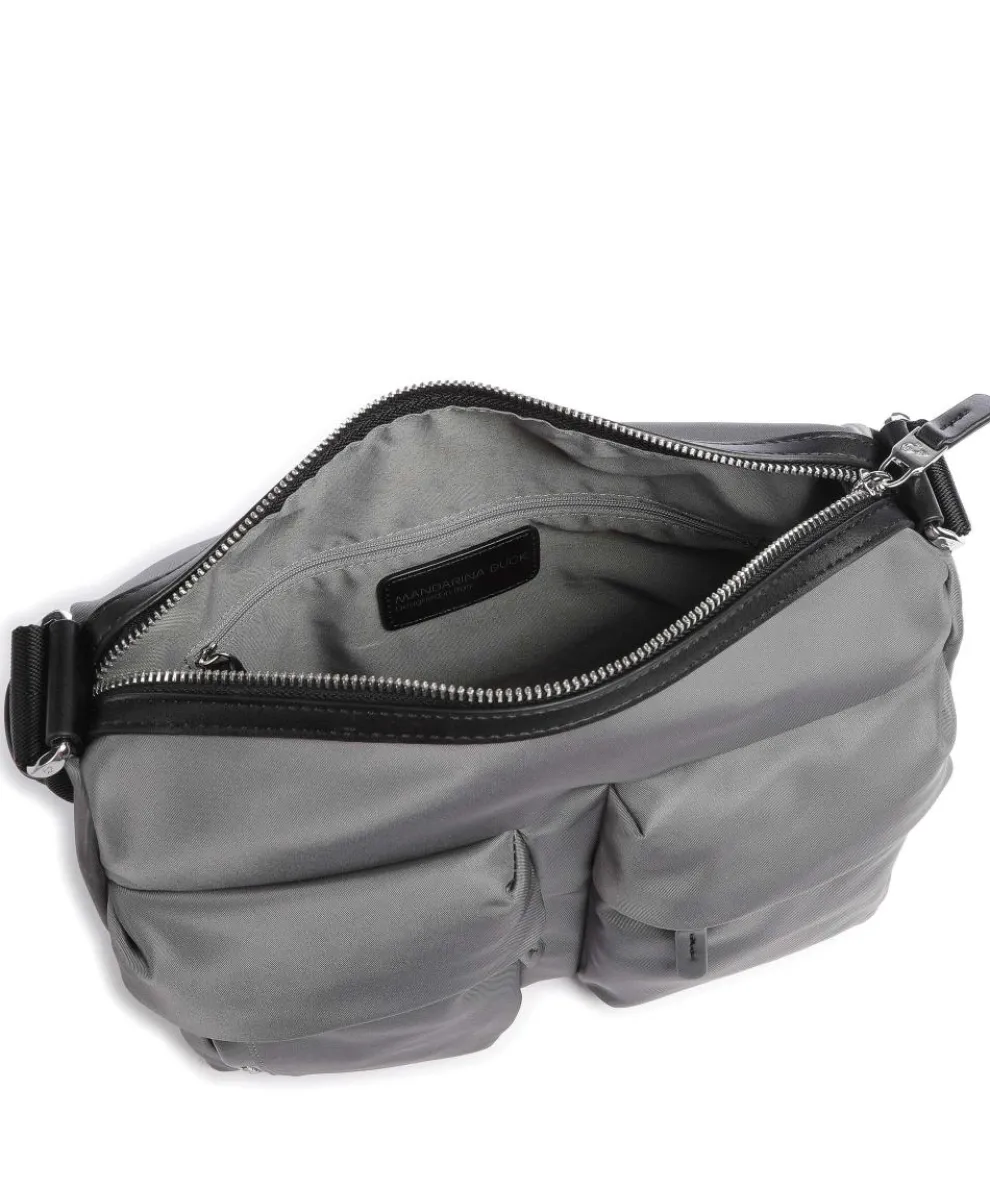 Hunter Schultertasche Nylon grau