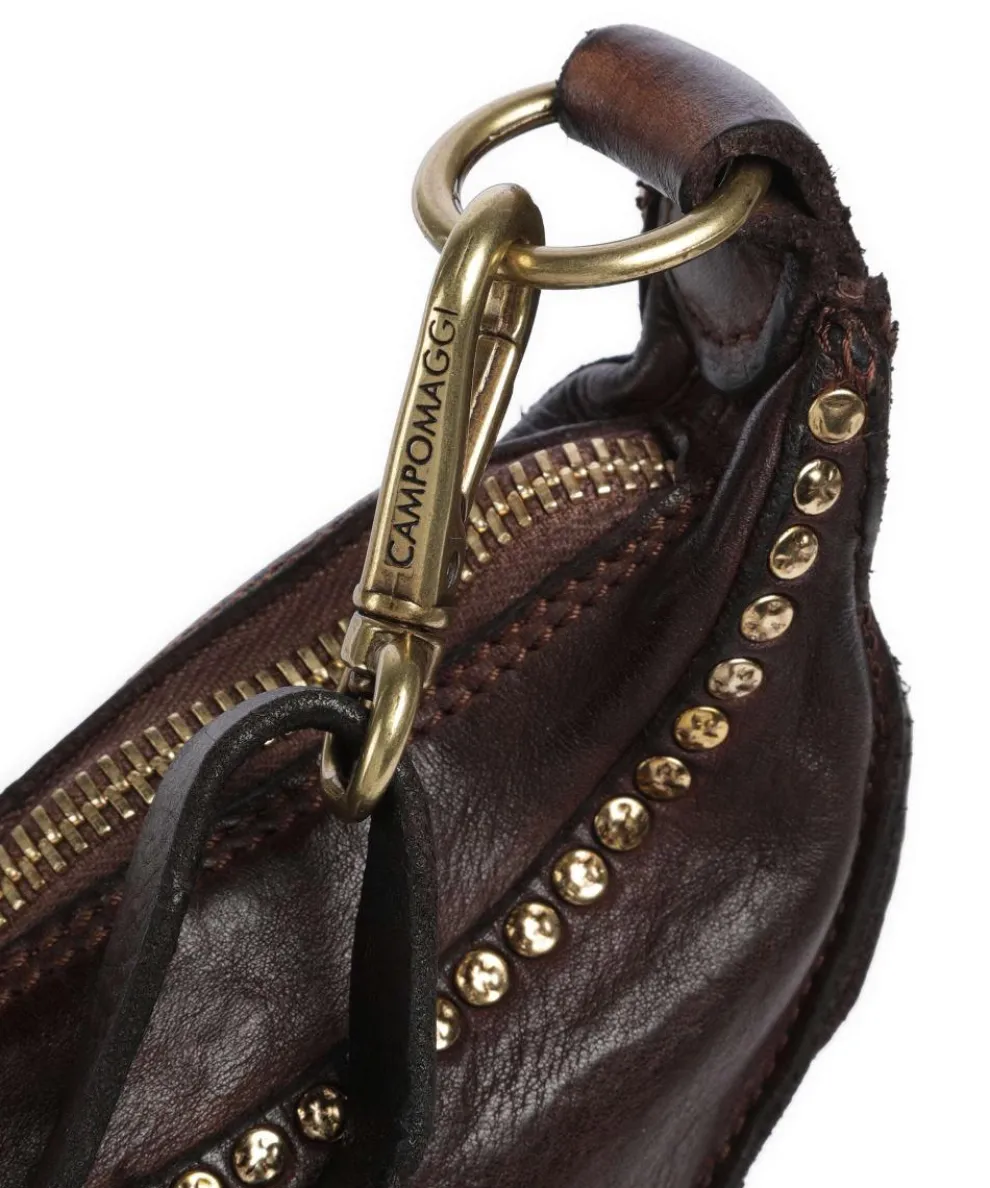 Umhängetasche genarbtes Rindsleder dunkelbraun