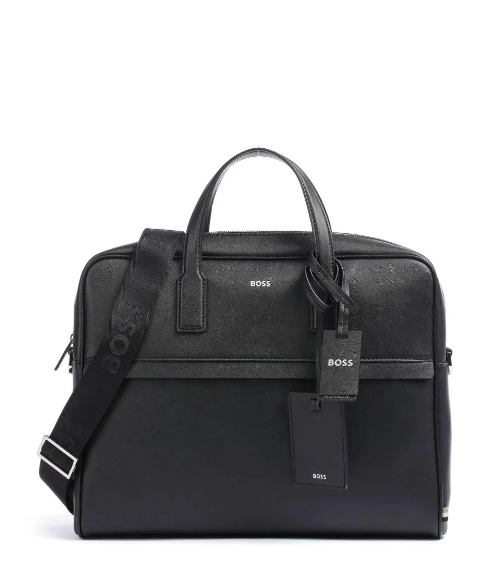 Zair Aktentasche 15″ Lederfaserstoff schwarz