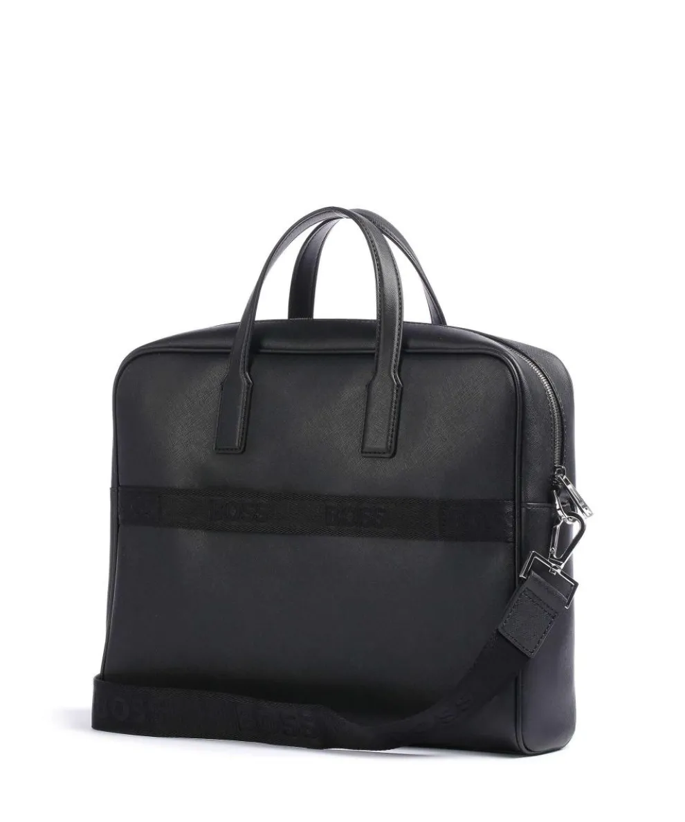 Zair Aktentasche 15″ Lederfaserstoff schwarz