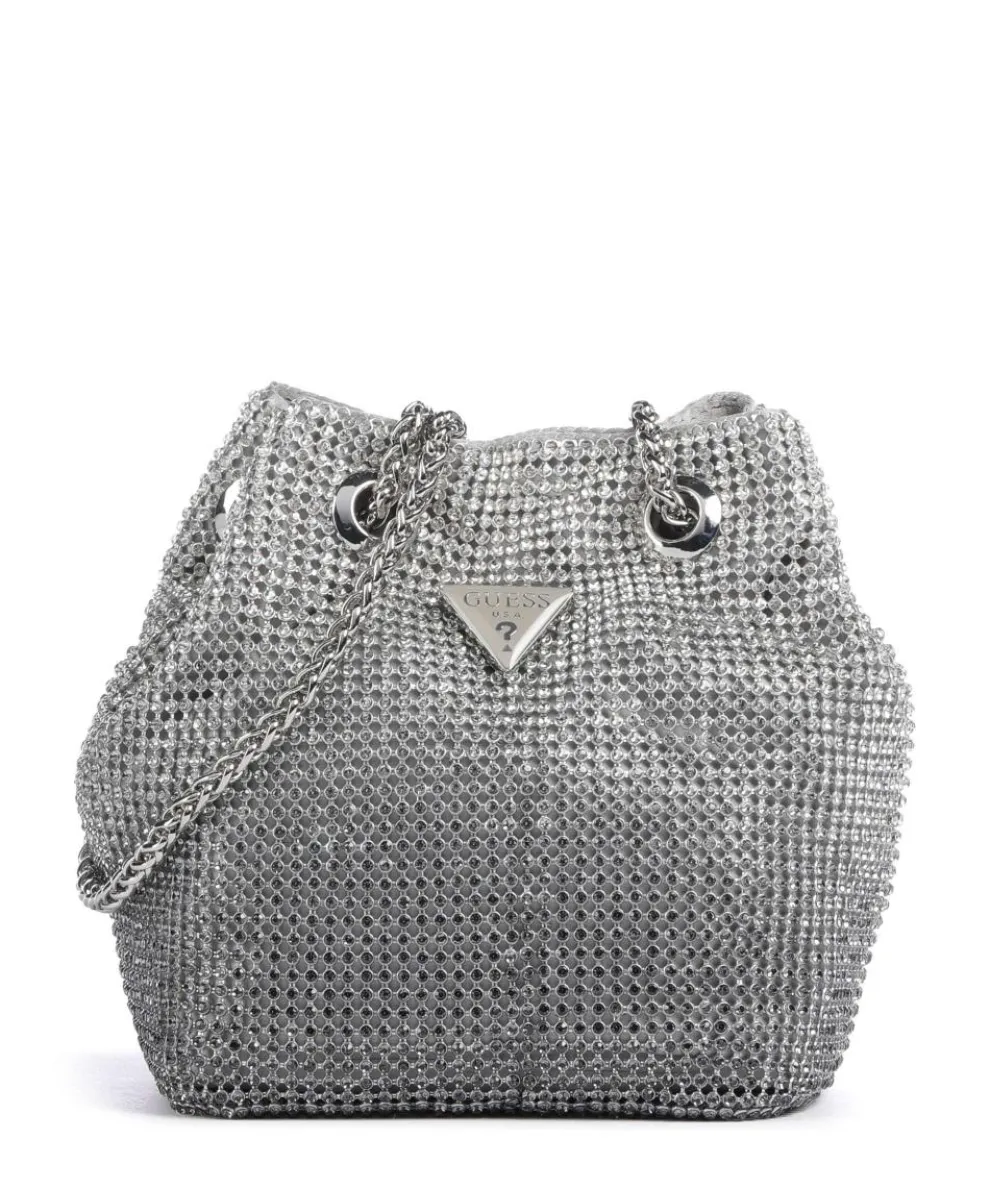 Zalina Schultertasche Aluminium silber