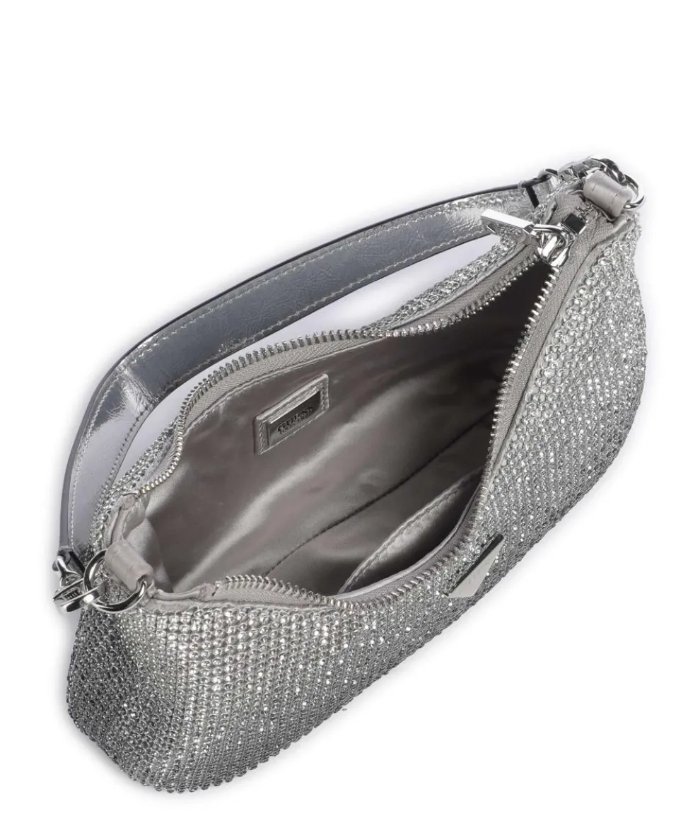 Zalina Schultertasche Aluminium silber