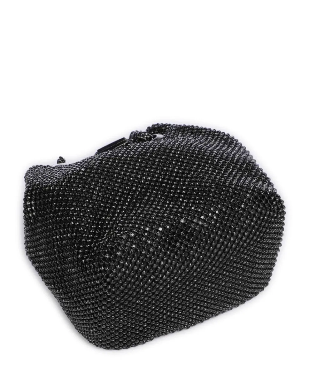 Zalina Schultertasche Aluminium schwarz