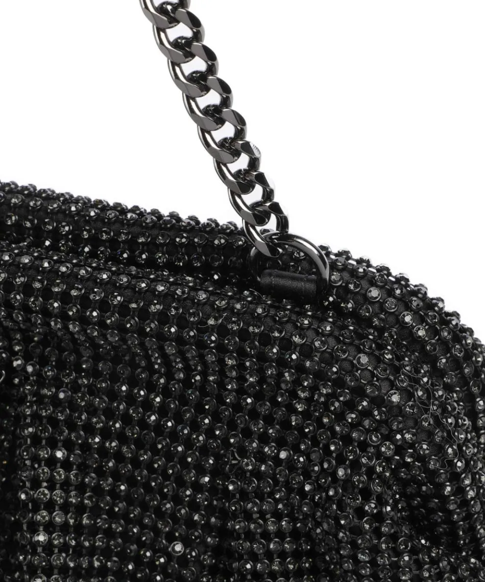 Zalina Schultertasche Aluminium schwarz