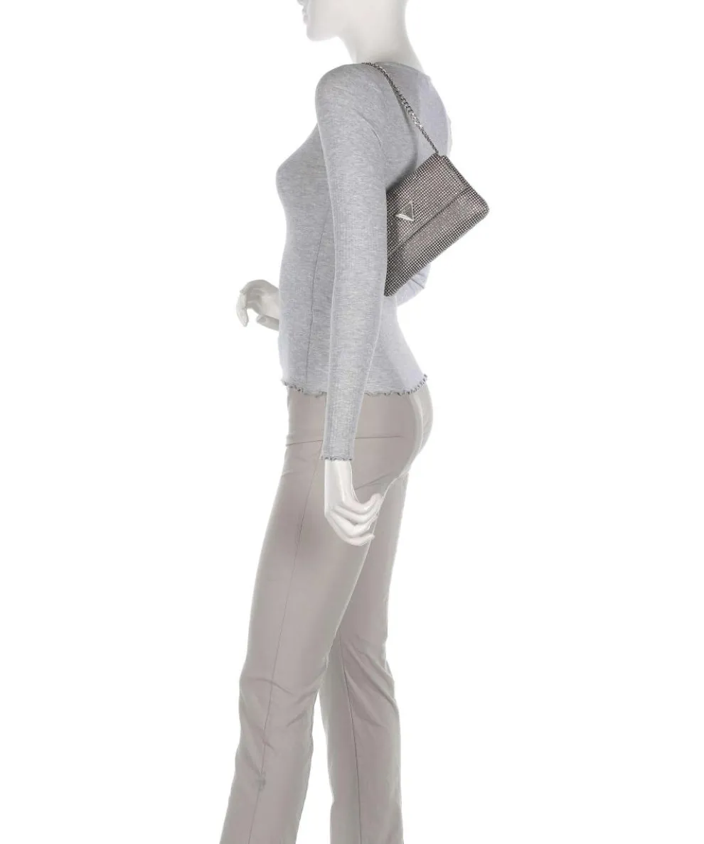 Zalina Schultertasche Aluminium, Polyester silber