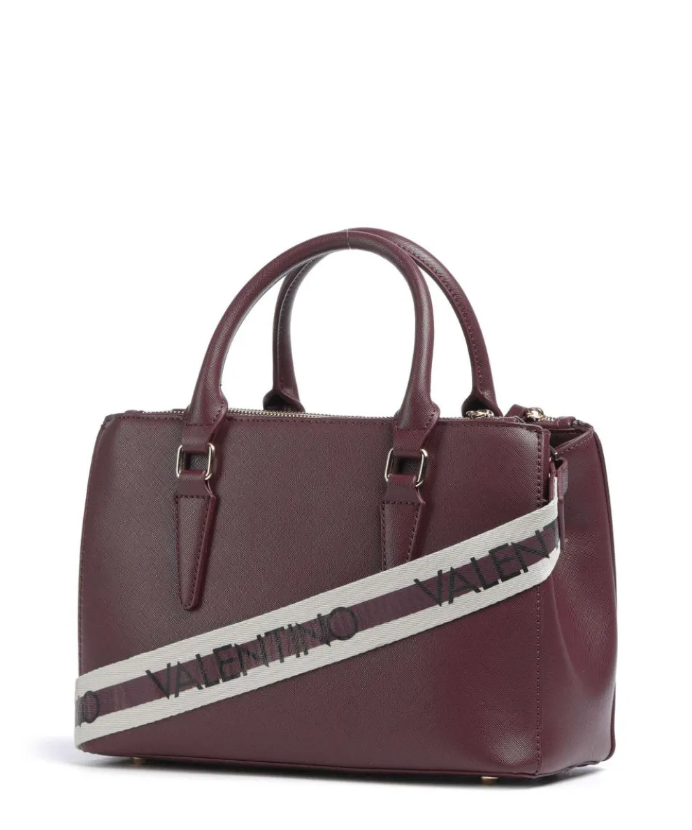 Zero Re Handtasche Lederimitat brombeer