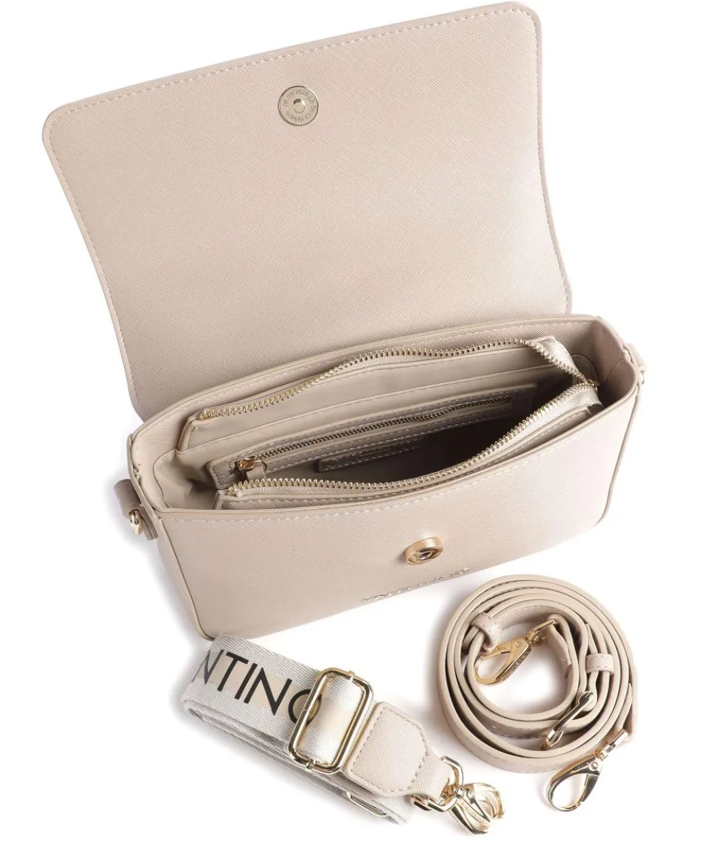 Zero Re Umhängetasche Lederimitat beige