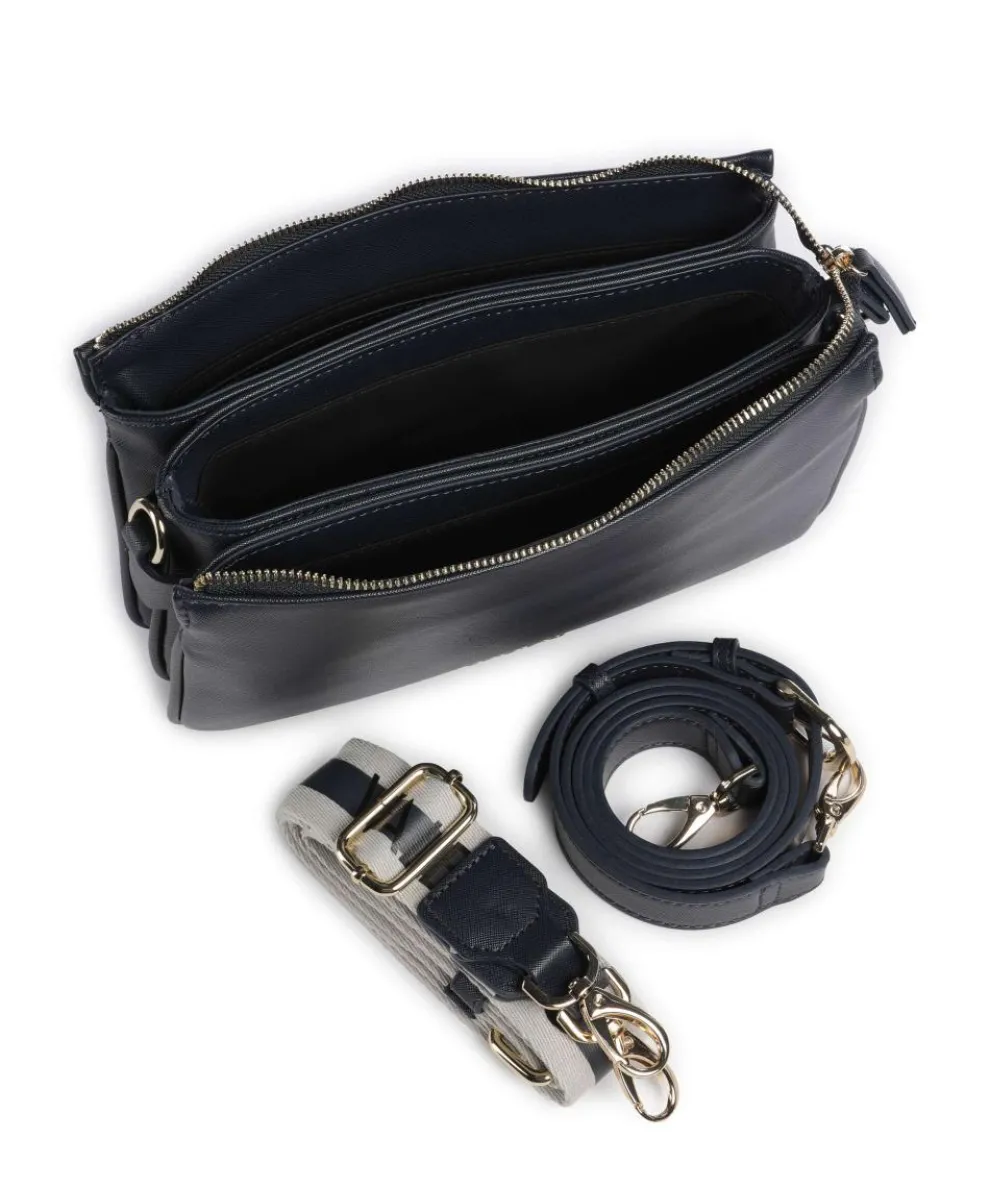 Zero Re Umhängetasche Lederimitat navy