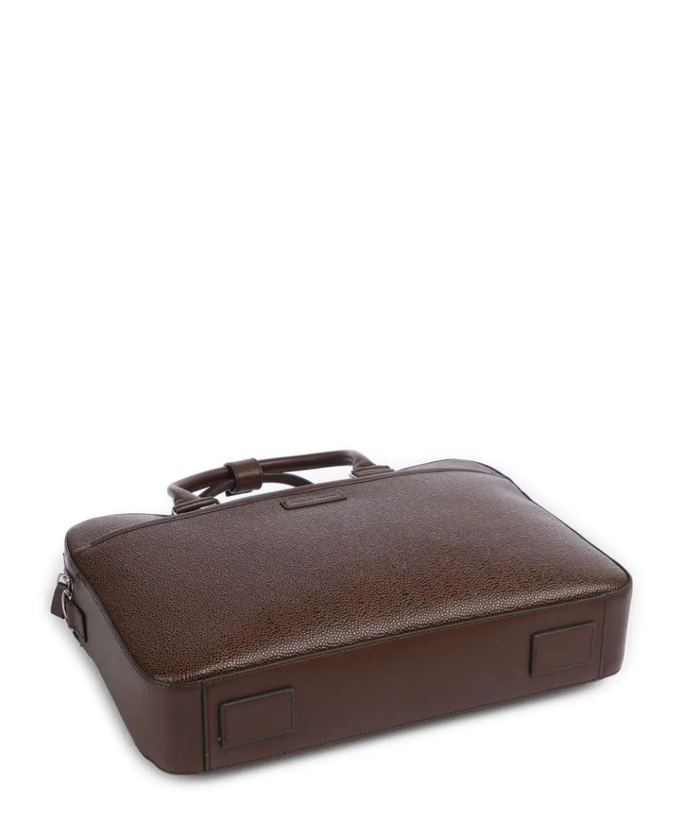 Burin Aktentasche 16″ genarbtes Rindsleder dunkelbraun
