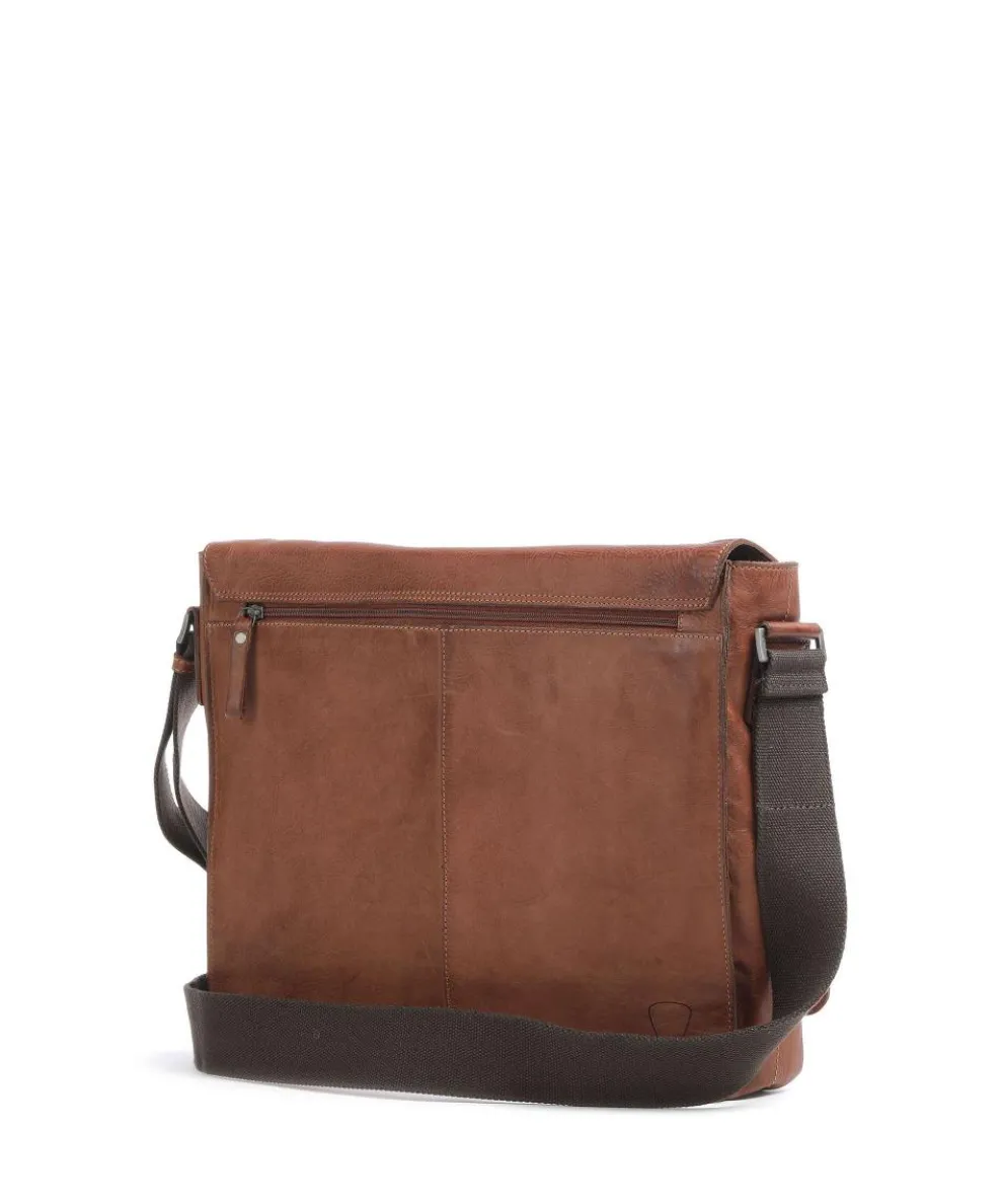 Upminster Aktentasche 15″ fein genarbtes Leder cognac