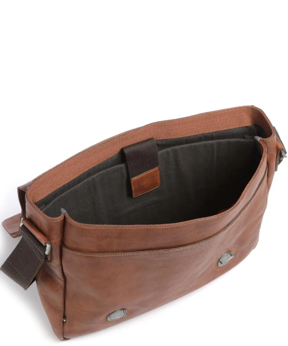 Upminster Aktentasche 15″ fein genarbtes Leder cognac