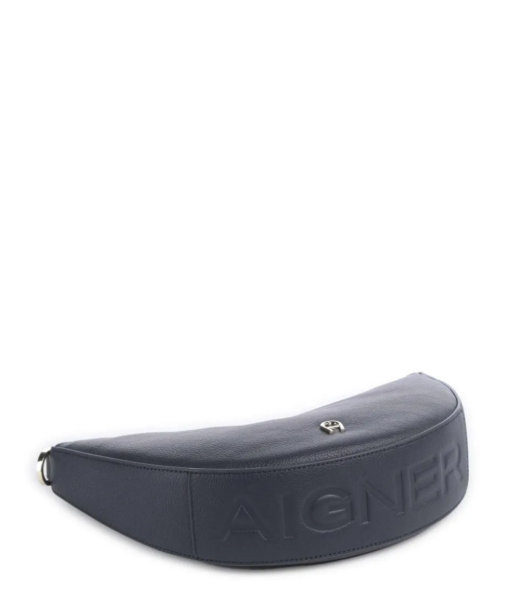 Zita S Umhängetasche genarbtes Rindsleder dunkelblau