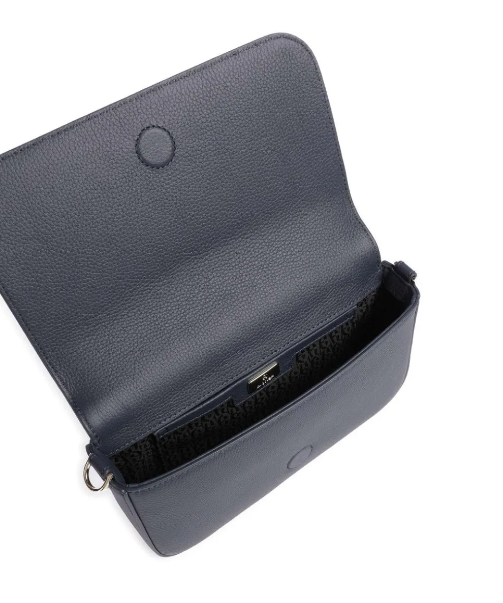 Zita S Umhängetasche genarbtes Rindsleder dunkelblau