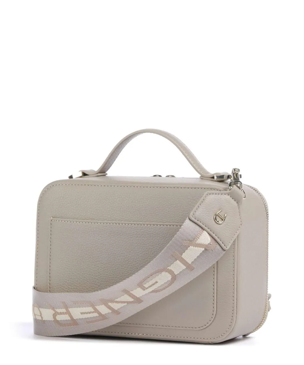 Zita S Umhängetasche genarbtes Rindsleder beige