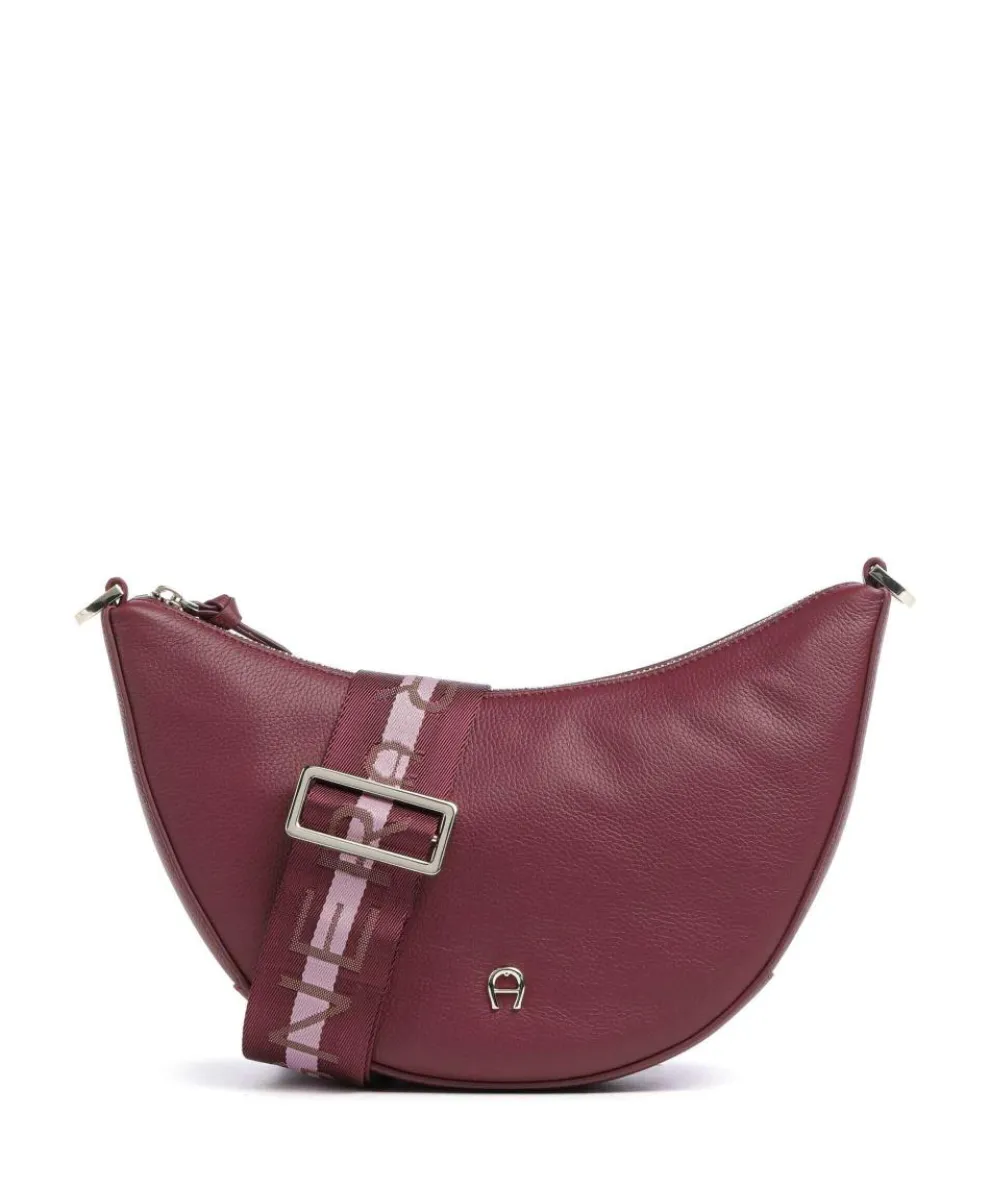 Zita S Umhängetasche genarbtes Rindsleder wein