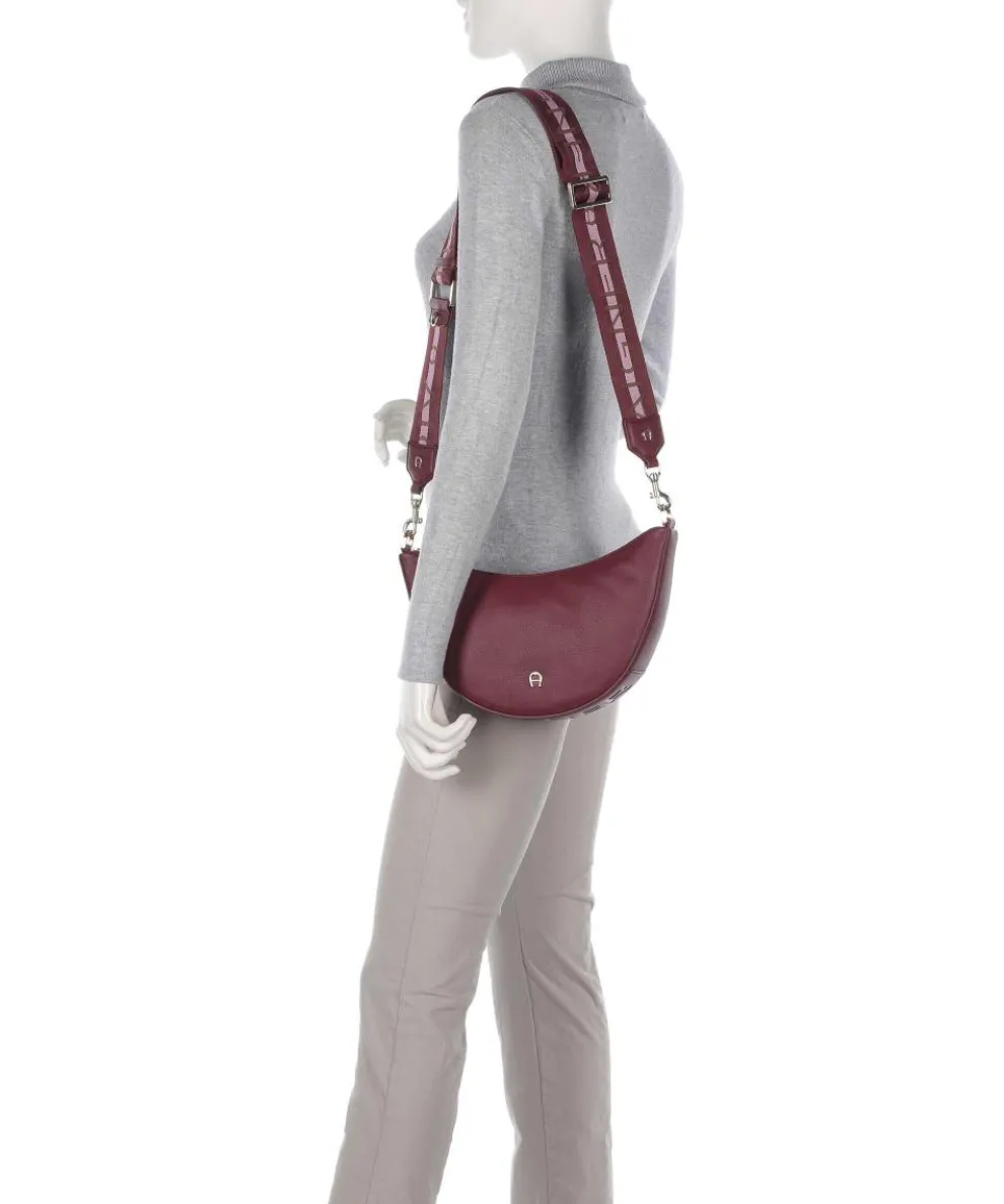 Zita S Umhängetasche genarbtes Rindsleder wein