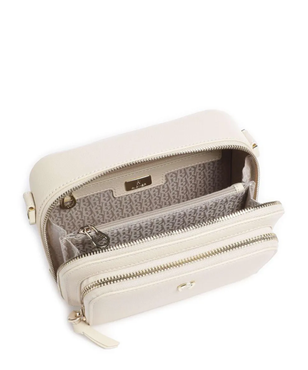 Zita S Umhängetasche genarbtes Rindsleder creme