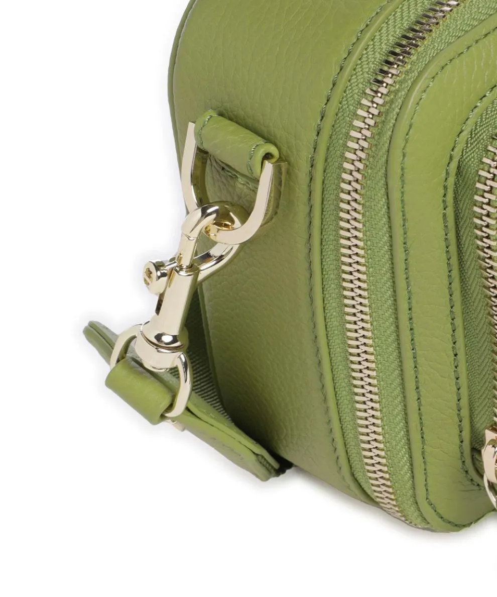 Zita S Umhängetasche genarbtes Rindsleder grün
