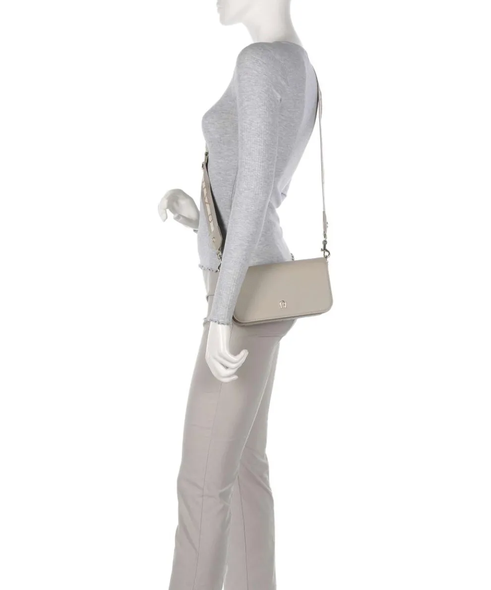 Zita S Umhängetasche genarbtes Rindsleder beige