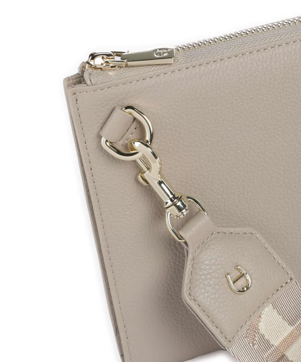 Zita Umhängetasche genarbtes Rindsleder taupe