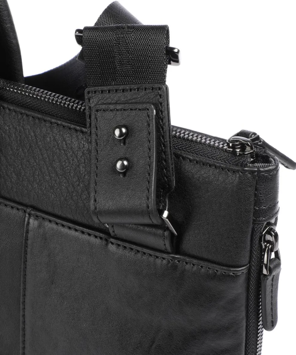 Black Square Aktentasche 15″ fein genarbtes Rindsleder schwarz