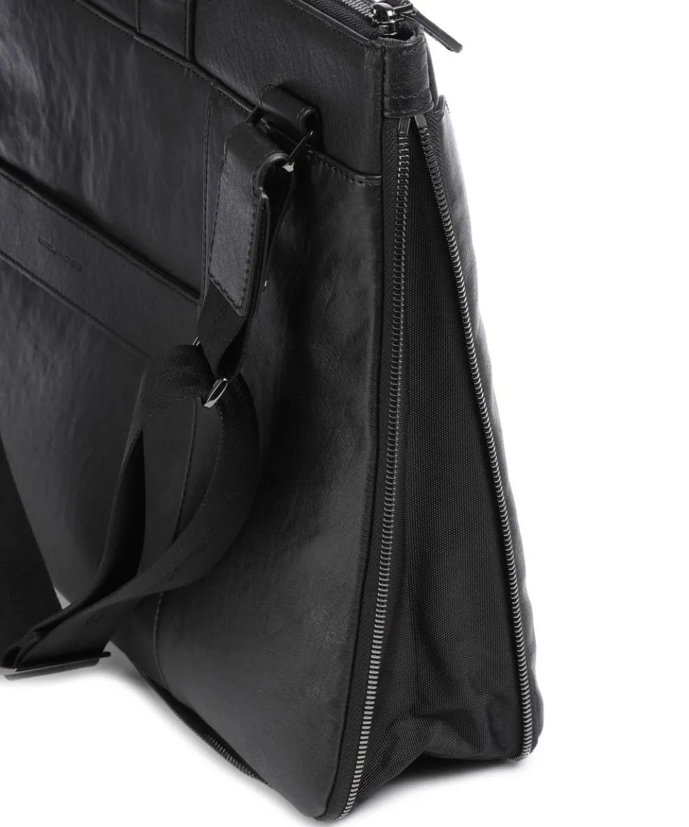 Black Square Aktentasche 15″ fein genarbtes Rindsleder schwarz