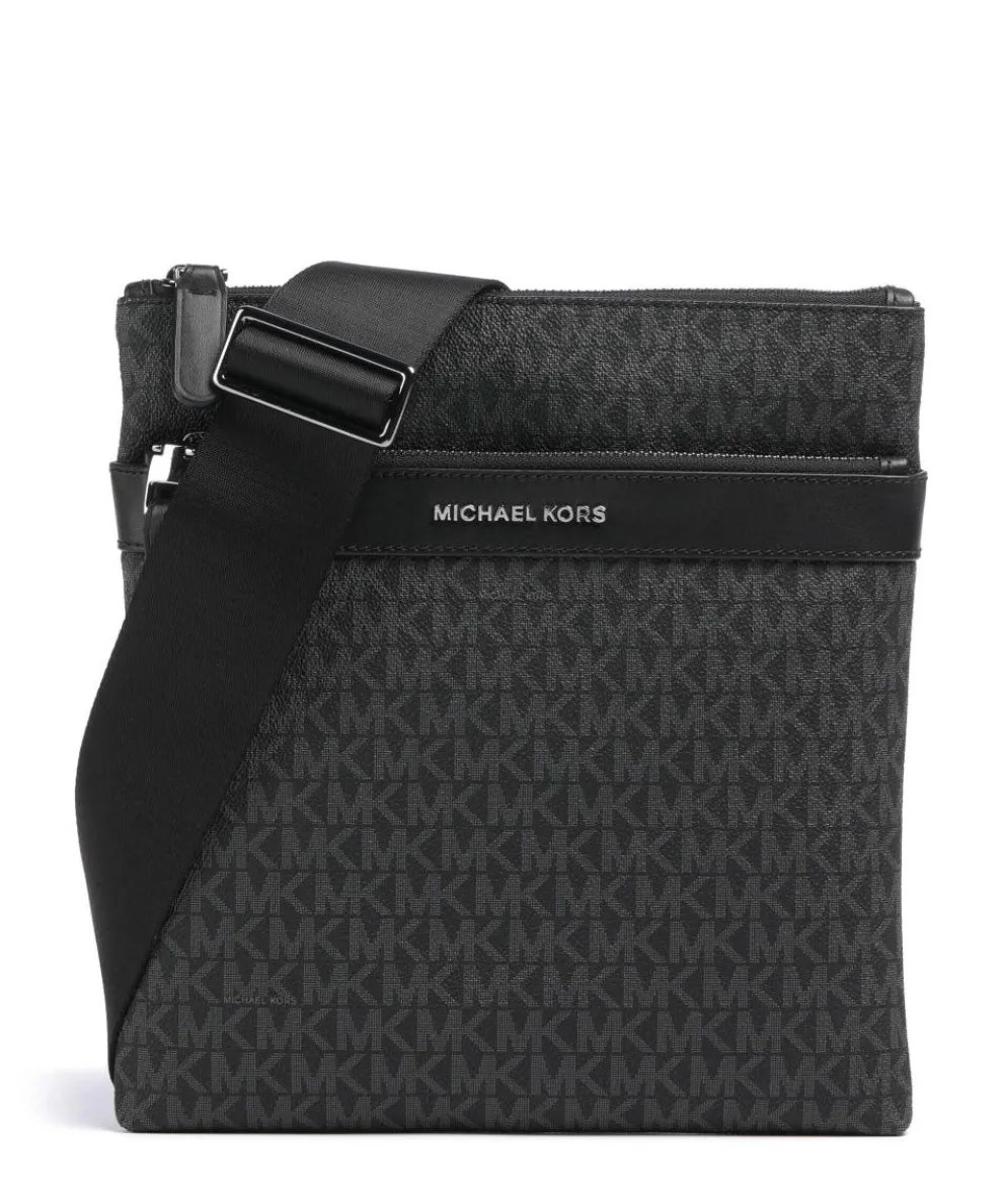 Hudson Umhängetasche Lederimitat schwarz